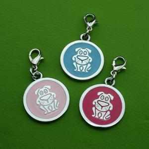 Nhà máy Kim loại Hợp kim Kẽm Thẻ tay Mã QR Thẻ vật nuôi cho chó hoặc mèo