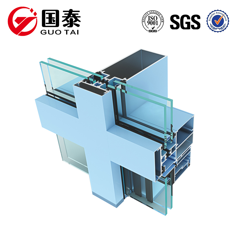 Nhôm hồ sơ rèm tường nhôm đùn cho glass cửa sổ bằng gỗ mô hình cửa
