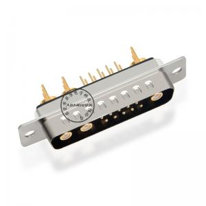 180 độ hàn loại 13W3 đồng trục d sub nam nối