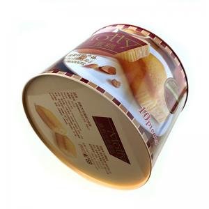 2018 nóng bán vòng hộp thiếc cho bánh và cookie
