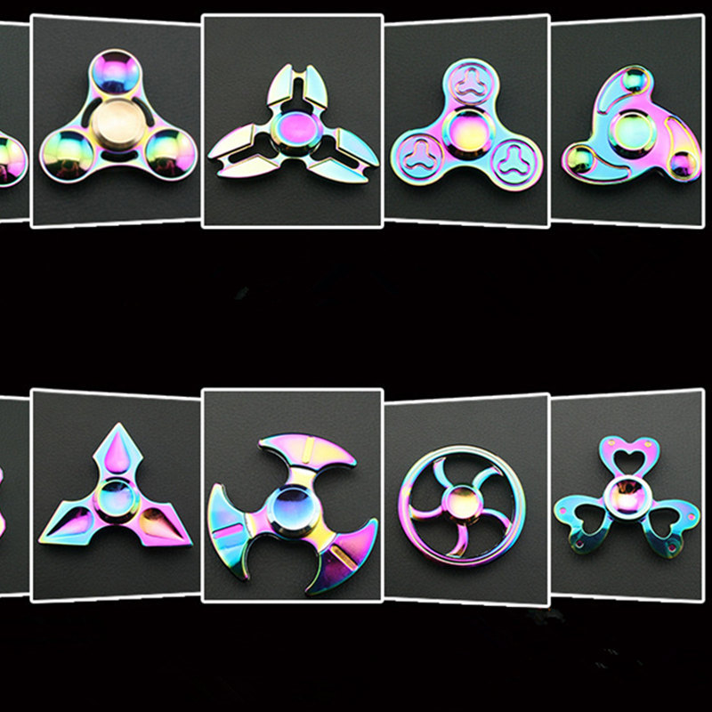 Kim loại Kẽm hợp kim Dazzle màu xoay tay Spinner quay đầu peg-top