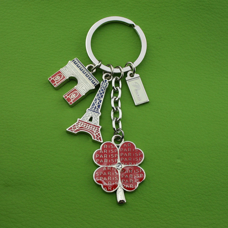 Kim loại Keychain Tấm Keychains Key Ring