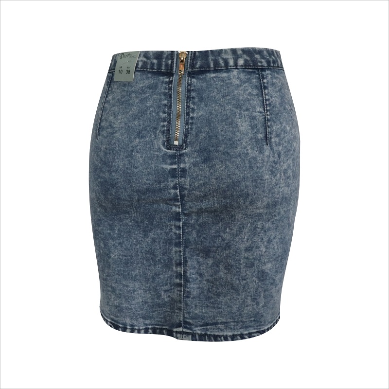 Giặt váy mini bằng vải denim WS1011