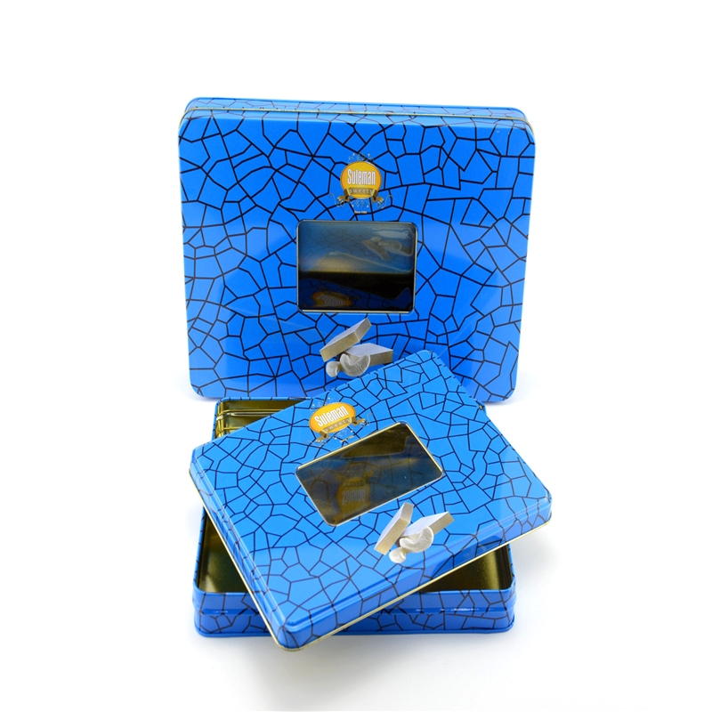 Nhà máy bán buôn hộp bánh quy sô cô la hình chữ nhật với cửa sổ PVC