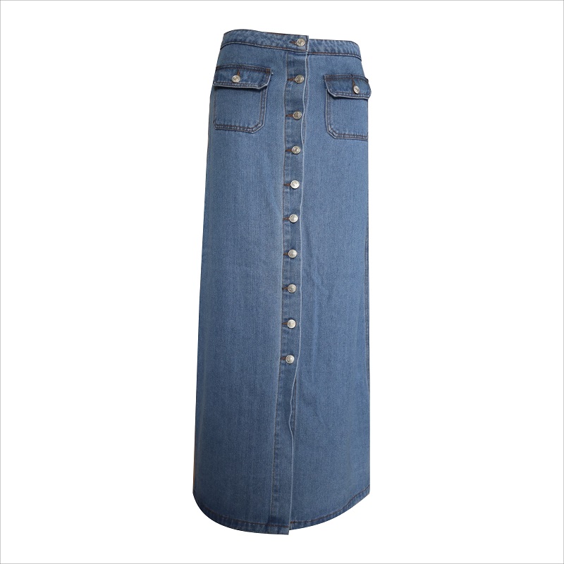 nút phía trước váy dài WS10118