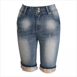 in hem 3/4 denim jeans WS10125