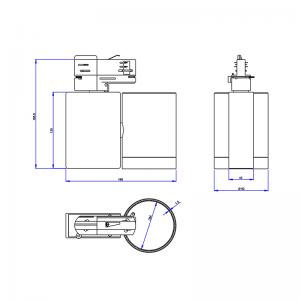 7W-50W UL chứng nhận theo dõi dimmable dẫn chiếu sáng tại chỗ trắng trong nhà ánh sáng lịch thi đấu