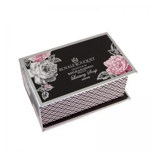 dập nóng logo cuốn sách hình gấp cứng nhắc đóng cửa từ hộp quà tặng