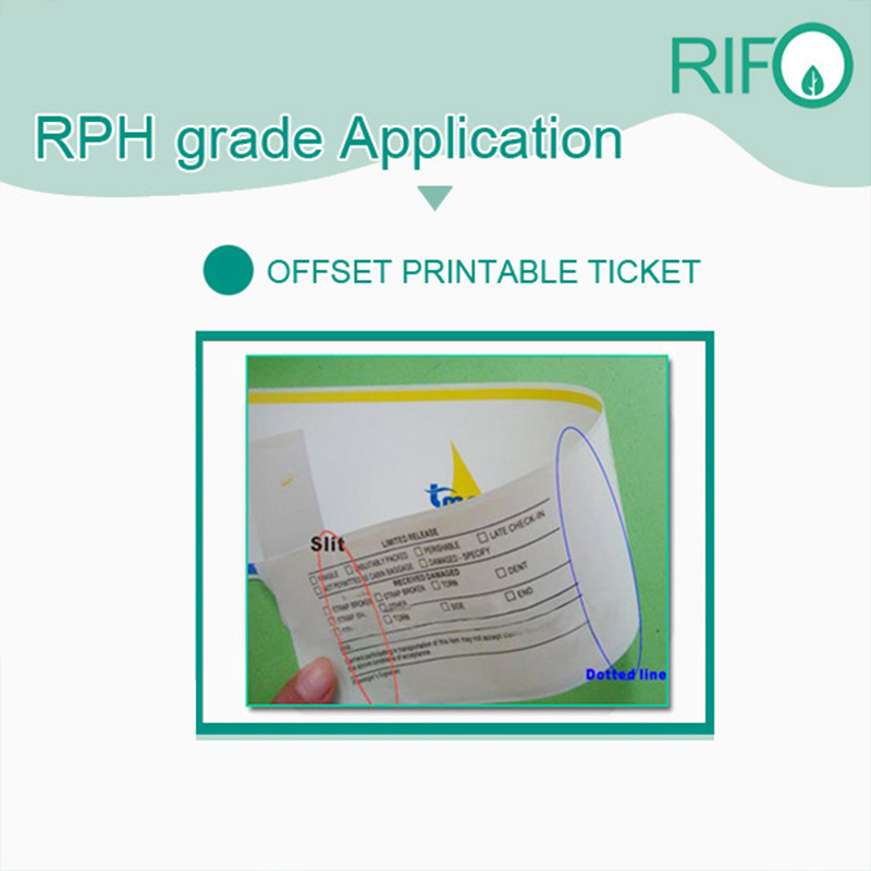 Rph-100 Giấy tổng hợp BOPP trắng cho tài liệu tạp chí có thể in