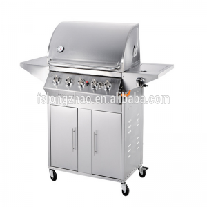 5 đầu đốt thép Không gỉ ngoài trời beefmaster gas bbq nướng