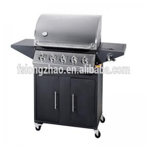 5 đầu đốt thép Không gỉ ngoài trời beefmaster gas bbq nướng