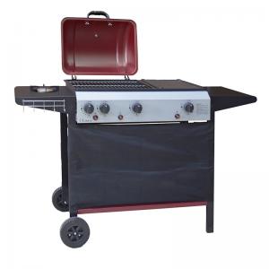 Bán buôn bếp nướng ngoài trời bbq gas nướng thương mại với đầu đốt bên
