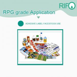 Nhãn chống nước Nhãn Chất liệu BOPP trắng tổng hợp với MSDS RoHS