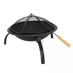 Giá thấp 21,5 inch gang di động sân sau bbq gấp hố lửa