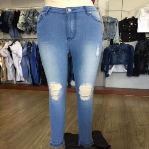 quần jean skinny màu xanh đau khổ WS101127