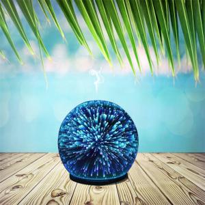 Sản phẩm tốt nhất tại Hoa Kỳ siêu âm điện pháo hoa thủy tinh độ ẩm thơm khuếch tán tinh dầu với ánh sáng đầy màu sắc