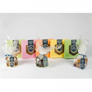 thẻ trắng thủ công thẻ giấy cookie bánh kẹo thực phẩm hộp đóng gói