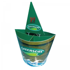 Quảng cáo tùy chỉnh in biểu ngữ gấp đứng Totem Hiển thị standee giấy bìa cứng POP