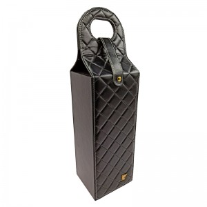 Tùy chỉnh tay cầm rượu vang bao bì quà tặng hộp da