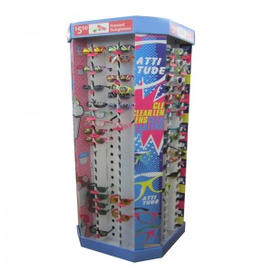 Giá hiển thị kính tùy chỉnh / Giá đỡ sàn / Hiển thị các tông Hiển thị móc