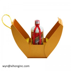 Vận chuyển dễ dàng hơn hộp gấp giấy sang trọng cho rượu vang