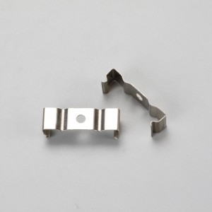 Hồ sơ nhôm LED với nắp đầu PC và kẹp gắn cho dải LED