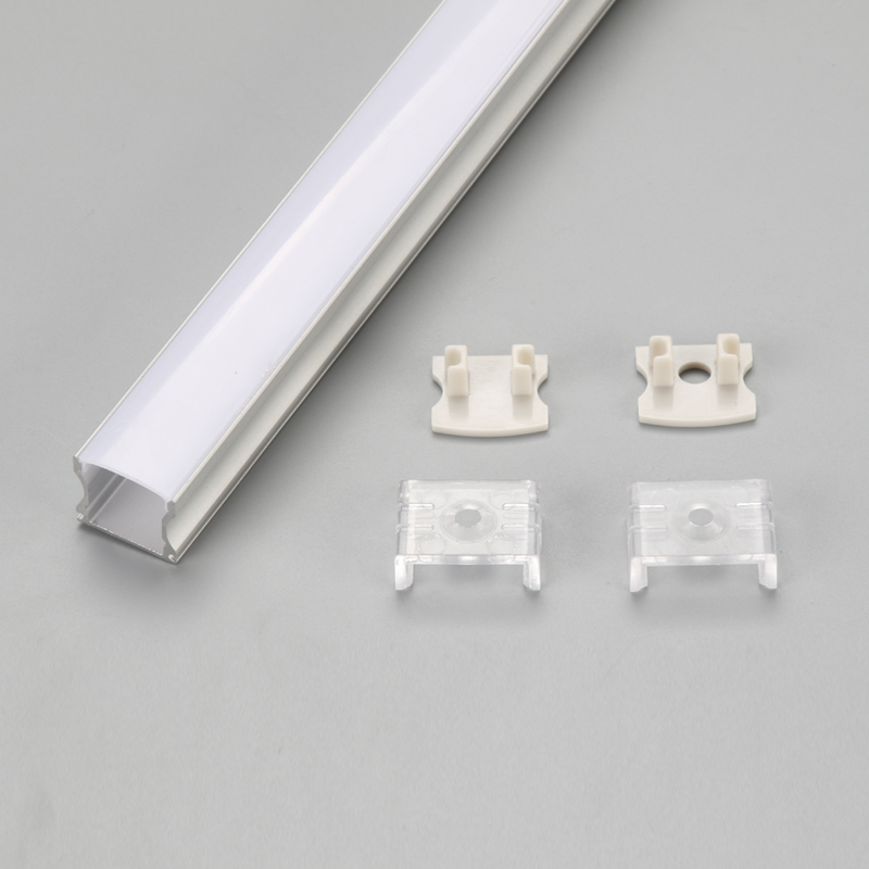 LED nhôm Alu hồ sơ linh hoạt cho tủ, dải nhôm ép đùn LED hồ sơ bề mặt gắn thanh ánh sáng tuyến tính