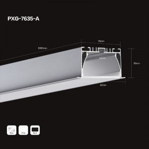 Led nhôm hồ sơ PC khuếch tán / hình phẳng