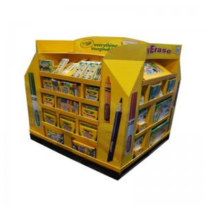 Tông tùy chỉnh Đồ chơi lắp ráp Siêu thị Pallet Hiển thị đứng