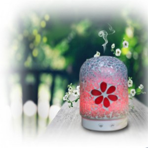 Nhà máy Trung Quốc mới nhất khảm thủy tinh siêu âm điện tinh dầu thơm khuếch tán