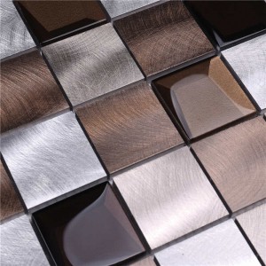 2018Alu hỗn hợp vát kính 12x12mosaic gạch phòng tắm