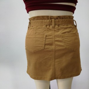 Khaki nữ với váy thắt lưng WS323