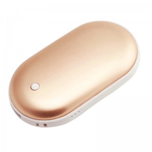 Tay ấm sạc kho báu chống cháy nổ điện USB di động Mini đá cuội may mắn