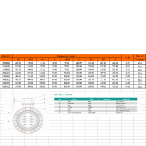 van bướm upvc với thiết bị