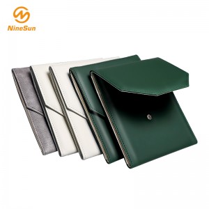 Vòng cổ da PU nhiều màu sang trọng, thư mục ngọc trai