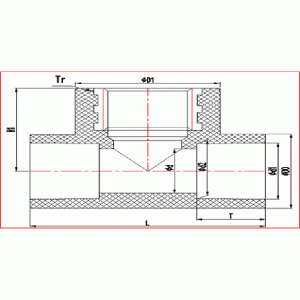 UPVC ĐỒNG HỒ THREADED TEE