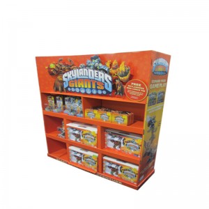 Backlight sáng tạo 3 kệ / tầng giấy hiển thị sàn các tông đứng cho bánh quy / bánh quy / bánh mì / kệ sô cô la