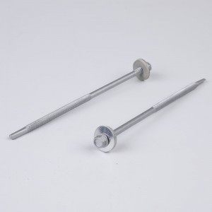 Vít tự khoan đầu lục giác với máy giặt EPDM, ren một phần, được phủ lớp phủ