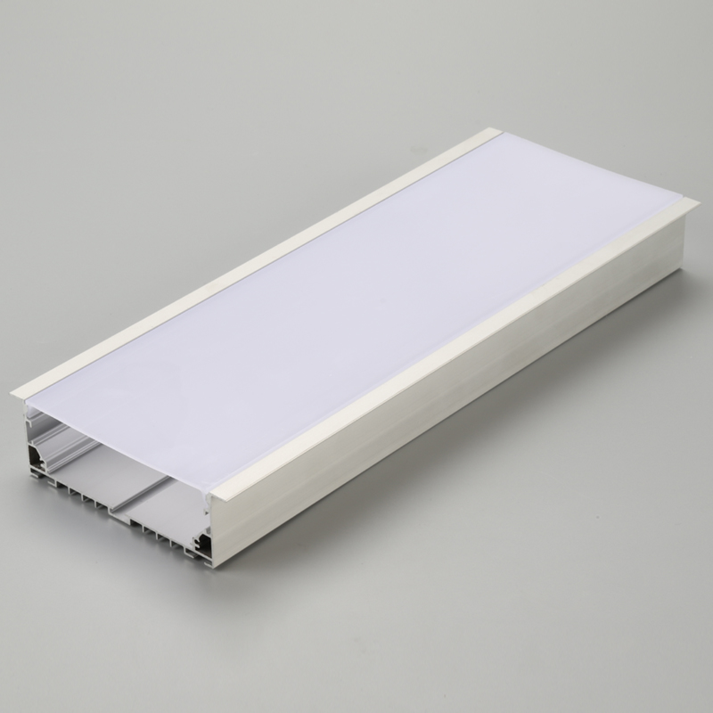 Anodized bạc nhôm LED dải ánh sáng hồ sơ
