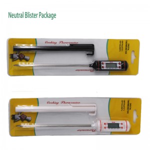 Gia đình điện tử tấm thép không gỉ màu xanh Đèn nền BBQ nhiệt kế để nấu ăn