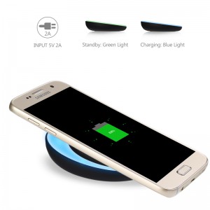 KPS-9503HC OEM bát sáng tạo Bộ sạc không dây điện thoại qi nhanh 10W có đèn led