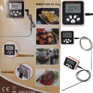 Dây dài và thăm dò nhiệt kế thực phẩm có thể có phương sai báo động nhiệt độ