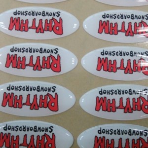 Tùy chỉnh in 3M mạnh tự dính 3D epoxy polyurethane pu nhựa hình vòm