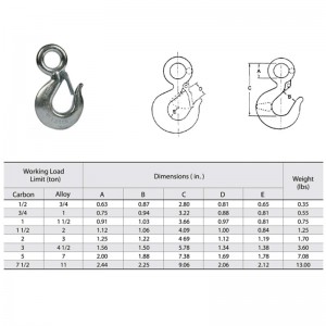 Móc treo mắt 320A có chốt sơn