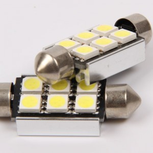 5050 6smd canbus lỗi miễn phí xe ô tô 36mm led đèn chiếu sáng led nội thất
