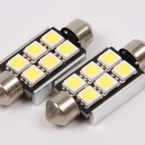 5050 6smd canbus lỗi miễn phí xe ô tô 36mm led đèn chiếu sáng led nội thất