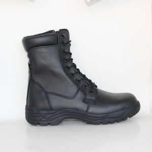 Full Grain Leather Black Combat Combat Boots