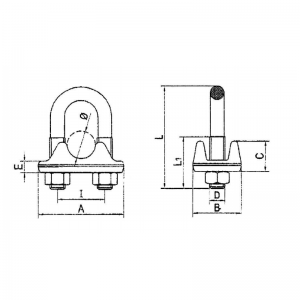 Ý loại thả dây rèn dây clip