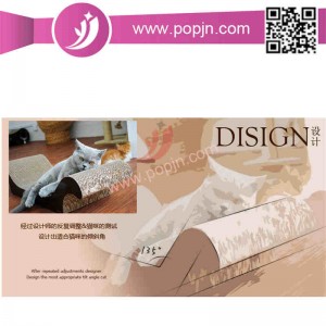 Hình dạng dễ thương bền màu đỏ Tấm bìa cứng mèo Scratcher