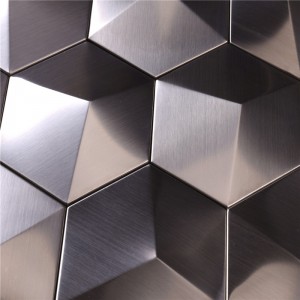 Sliver Stereo Three D khảm cho sảnh khách sạn HSW-18040